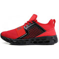 Men's Black Red Athletic Walking Sneakers